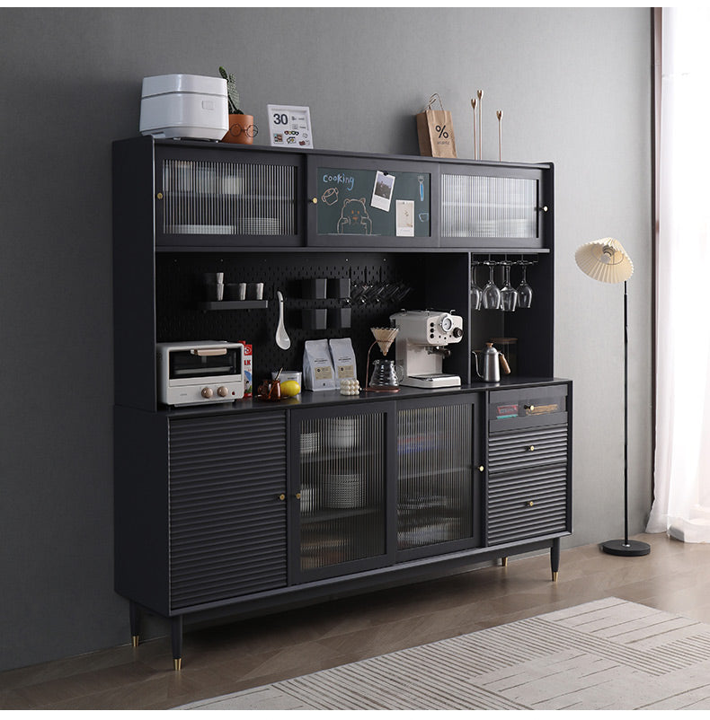 Buffet scandinave en bois massif ADALINE (3 couleurs, 3 tailles)