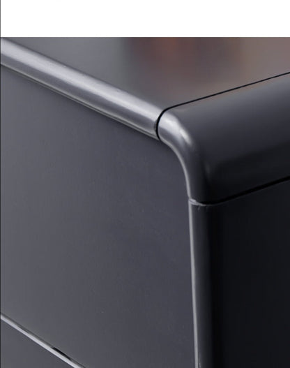 Commode ADELINE COURTYARD en bois massif noir, noyer, blanc, couleur naturelle