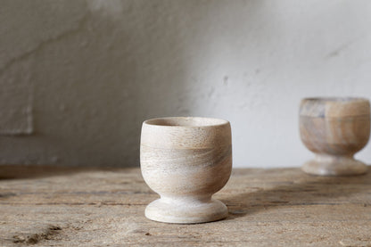 Coquetier en bois Awa - Naturel - (Lot de 2)