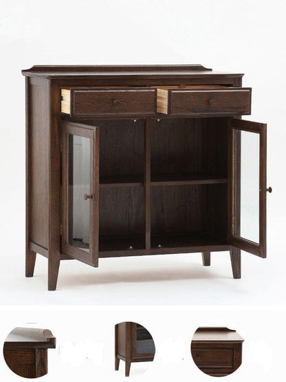 Buffet tout en bois massif AKI de conception américaine