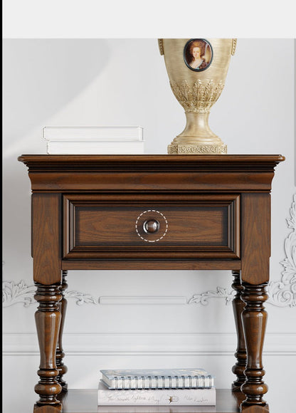 Lampe de chevet ALICE SHERATON, table d'appoint, meuble de conception allemande