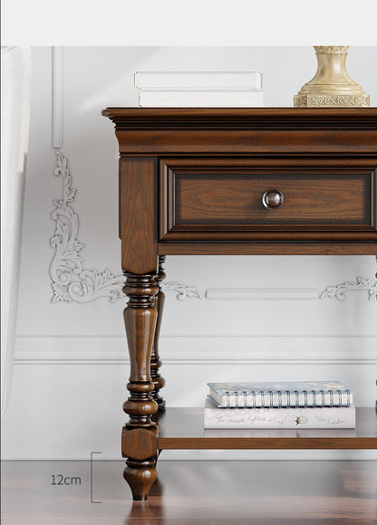 Lampe de chevet ALICE SHERATON, table d'appoint, meuble de conception allemande