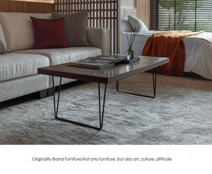 Table basse ALINA RADISSON style scandinave américain rétro en bois massif (4 tailles, 4 couleurs)