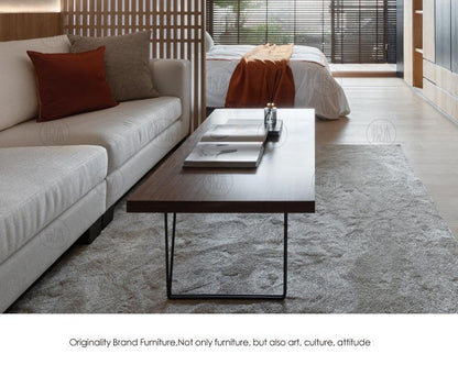 Table basse ALINA RADISSON style scandinave américain rétro en bois massif (4 tailles, 4 couleurs)