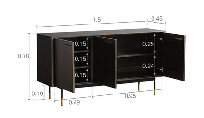 Buffet en bois massif nordique AMORA Chicago HILTON 