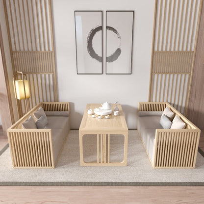 ANIYAH OHIO HILTON Canapé japonais en latex Frêne nordique