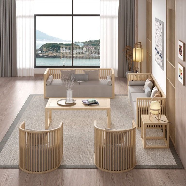 ANIYAH OHIO HILTON Canapé japonais en latex Frêne nordique