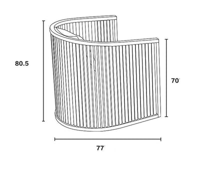 ANIYAH OHIO HILTON Canapé japonais en latex Frêne nordique