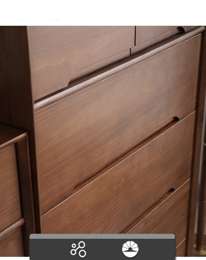 Commode scandinave en bois massif ANN (4 couleurs, 2 tailles)