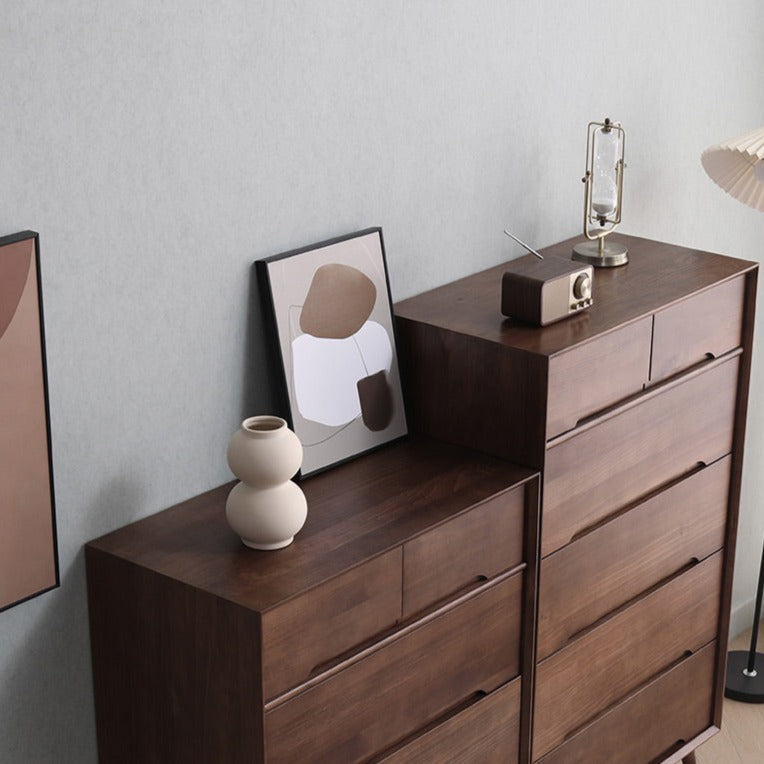 Commode scandinave en bois massif ANN (4 couleurs, 2 tailles)