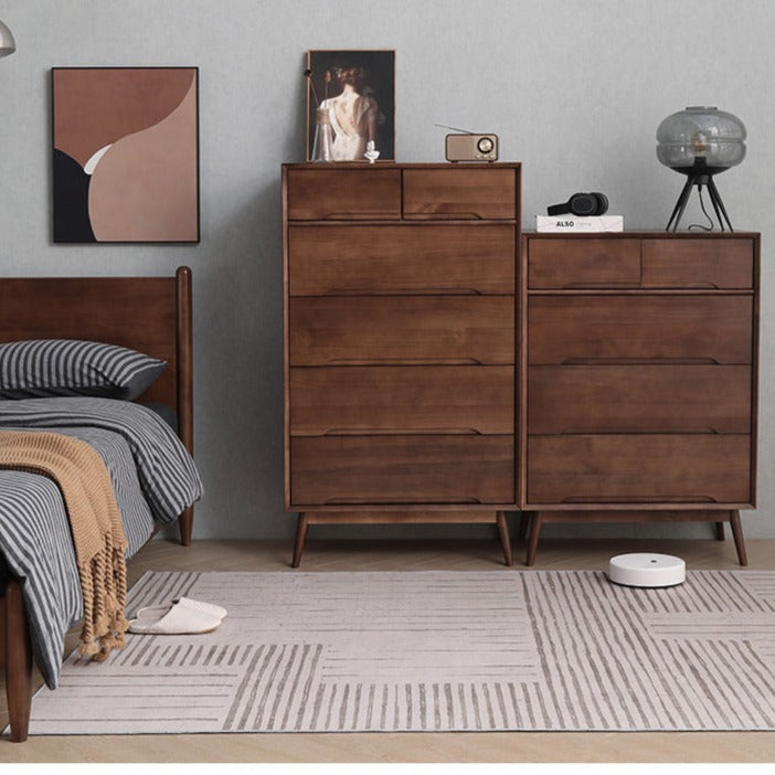 Commode scandinave en bois massif ANN (4 couleurs, 2 tailles)