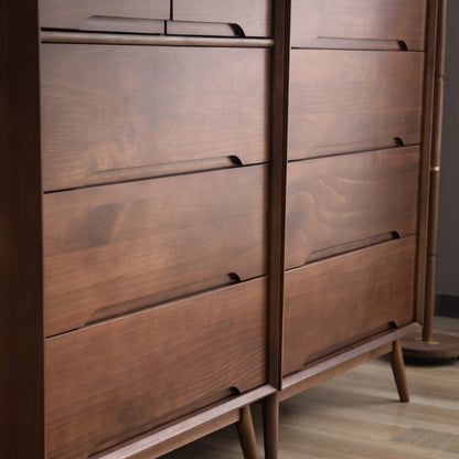 Commode scandinave en bois massif ANN (4 couleurs, 2 tailles)