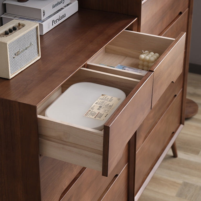 Commode scandinave en bois massif ANN (4 couleurs, 2 tailles)