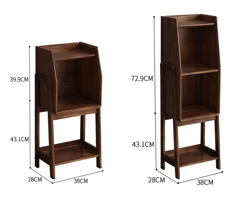 Bibliothèque en pin massif ANTHONY Rangement précieux / Livres