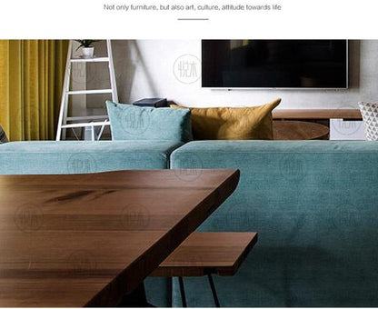 Table à manger en bois massif ANTONIO, style nordique, moderne, minimaliste, scandinave