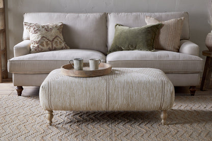 Pouf rembourré Aranya - Naturel