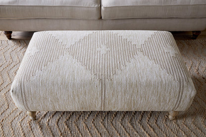 Pouf rembourré Aranya - Naturel