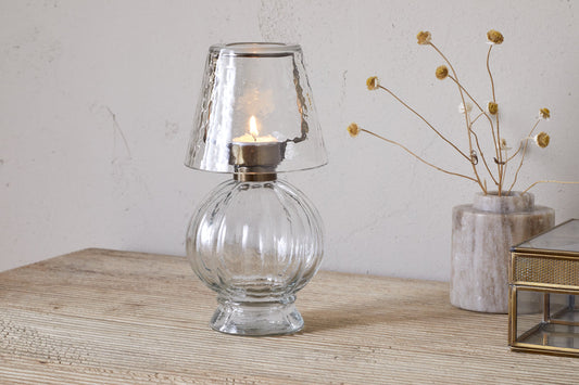 Lampe photophore en verre Adesola - Transparent