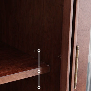 Adelaide SWEDEN Armoire à vin en bois massif avec vitrine en verre