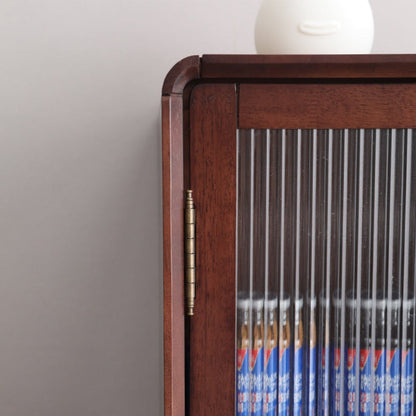 Adelaide SWEDEN Armoire à vin en bois massif avec vitrine en verre
