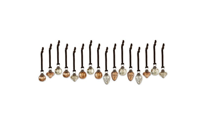 Pot à babioles Adisa - Or antique et rouille (lot de 16)