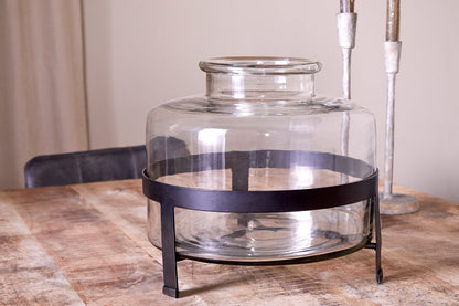 Vase en verre recyclé Akoro - Transparent