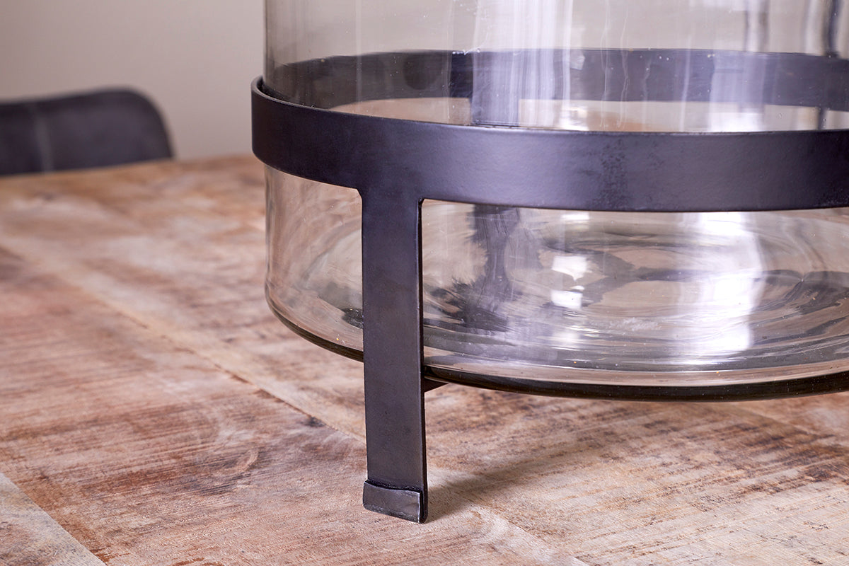 Vase en verre recyclé Akoro - Transparent