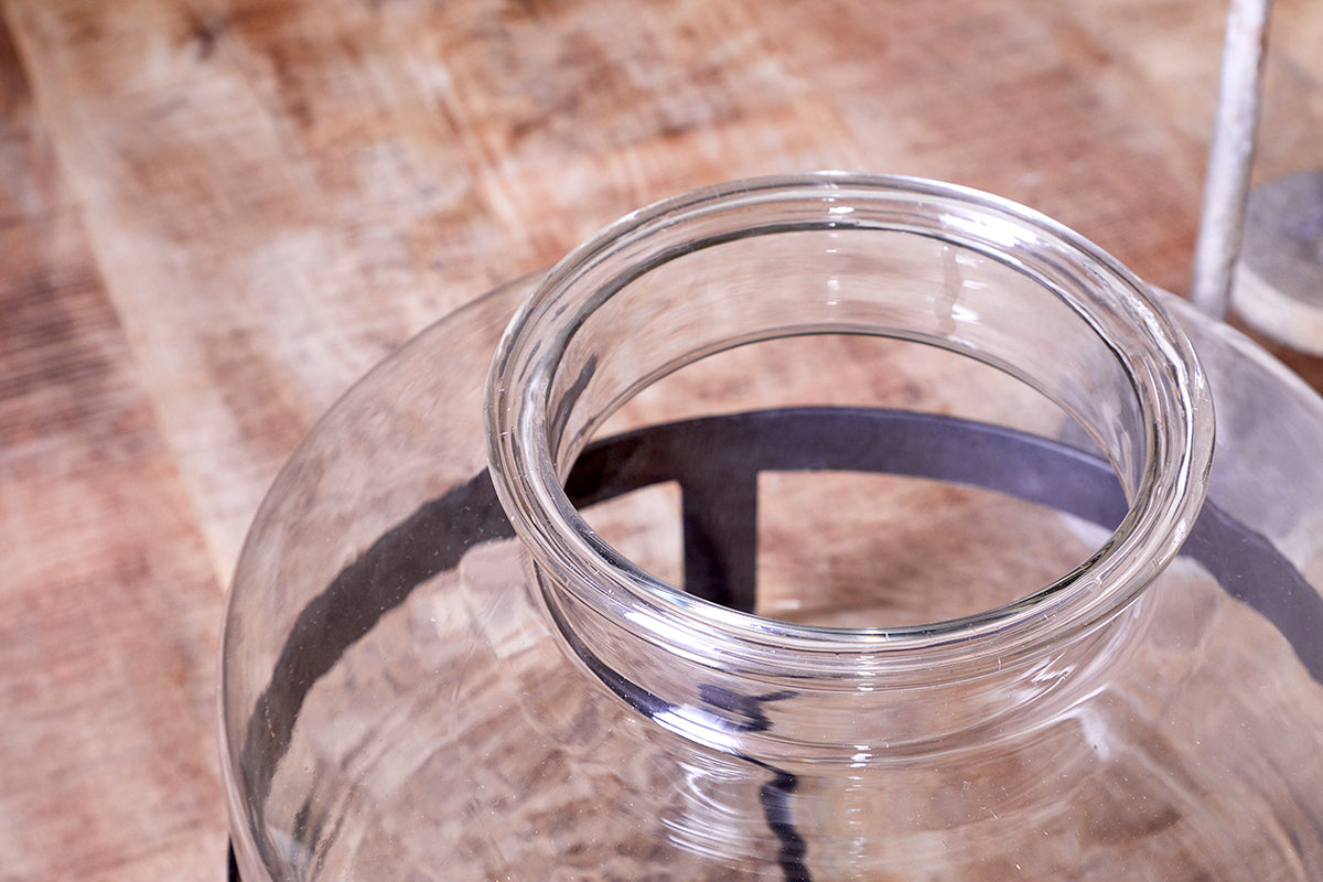 Vase en verre recyclé Akoro - Transparent