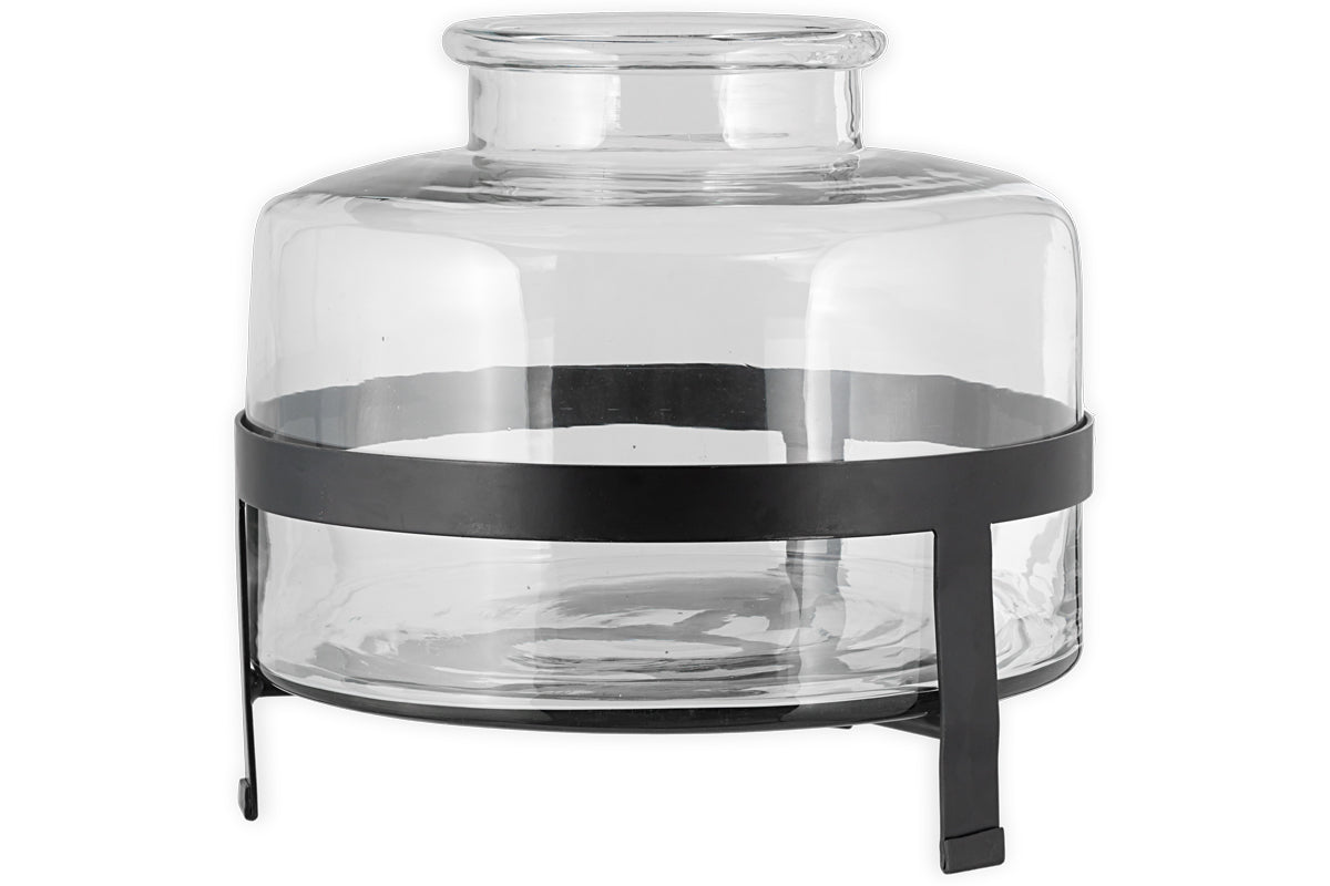 Vase en verre recyclé Akoro - Transparent