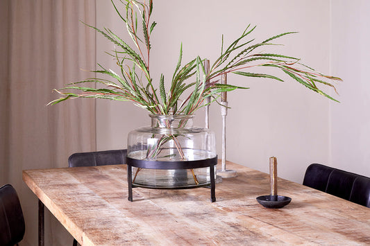 Vase en verre recyclé Akoro - Transparent