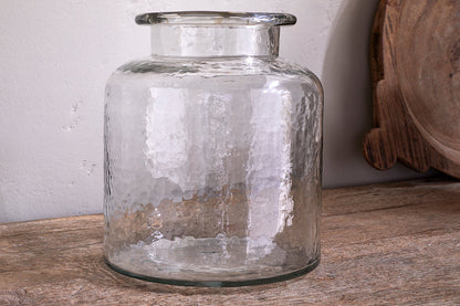 Vase en verre recyclé Akra - Transparent