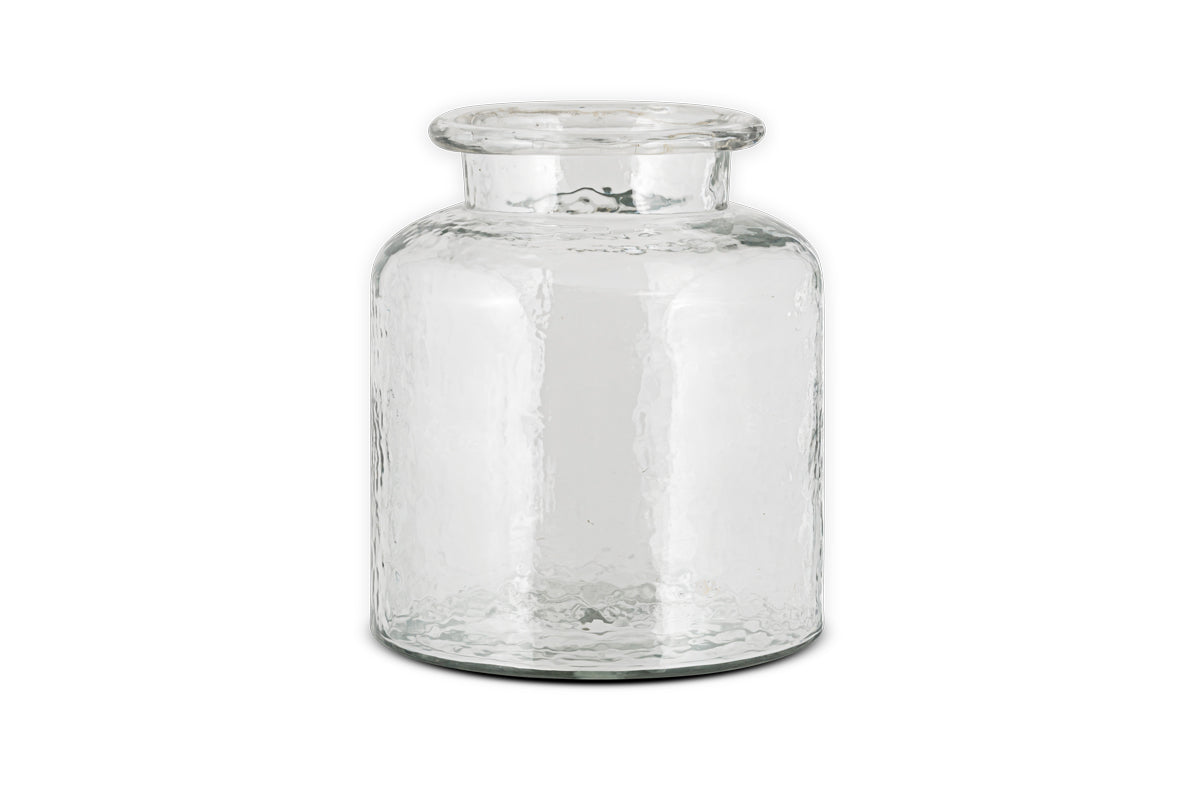 Vase en verre recyclé Akra - Transparent