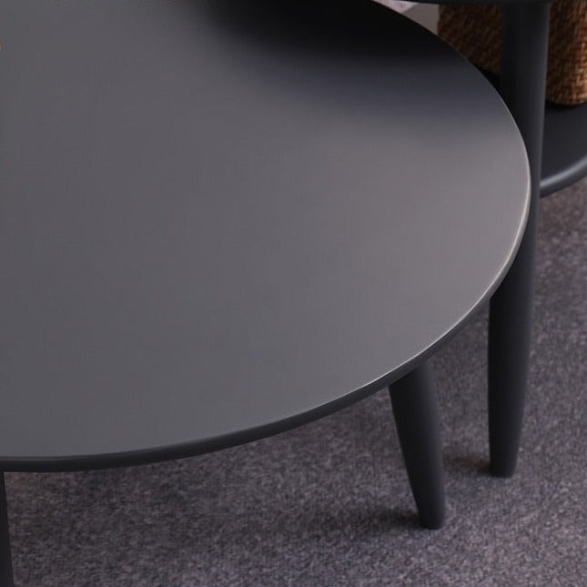 Table basse scandinave japonaise Alayah en bois massif (4 couleurs, 2 tailles) 