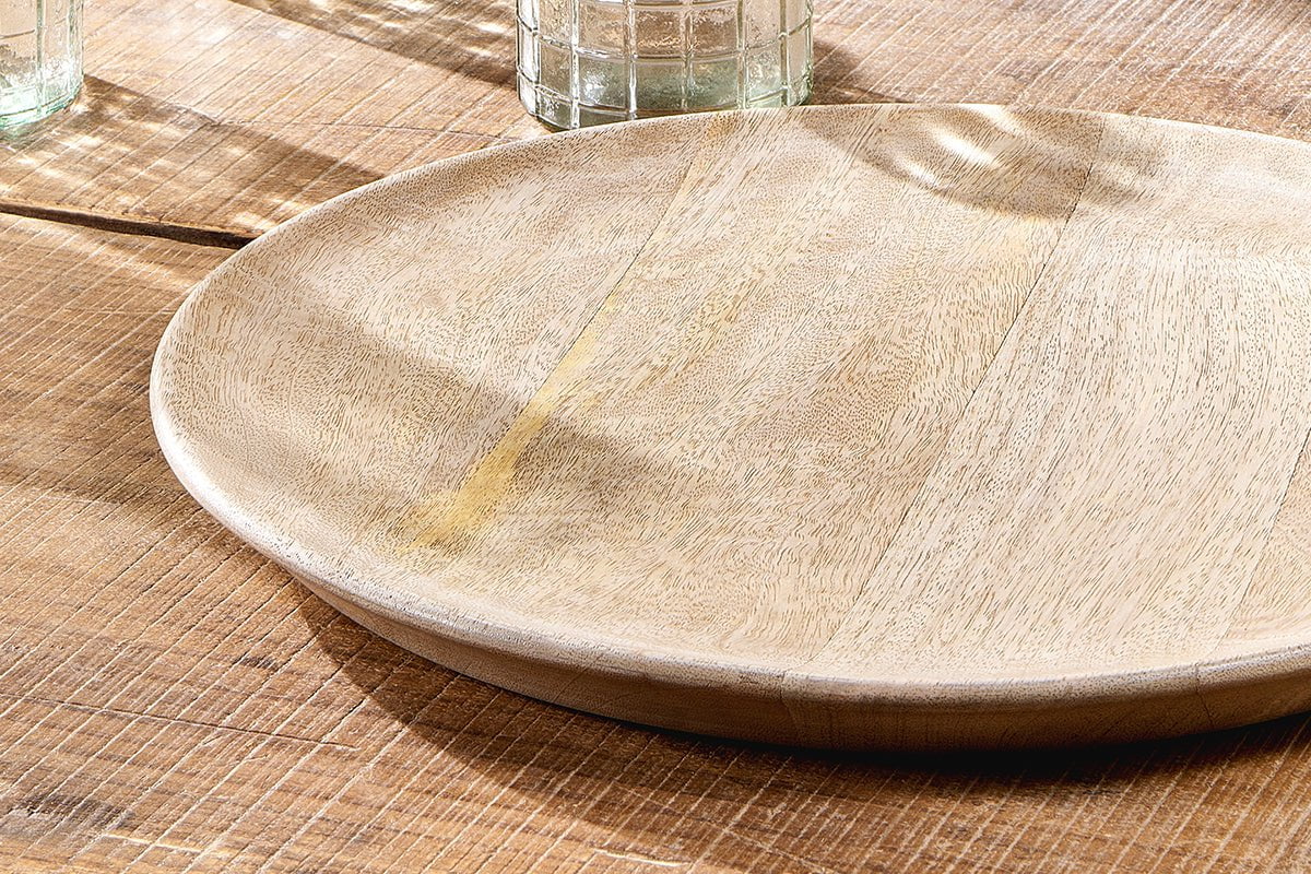 Assiette de service artisanale