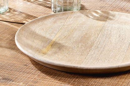 Assiette de service artisanale