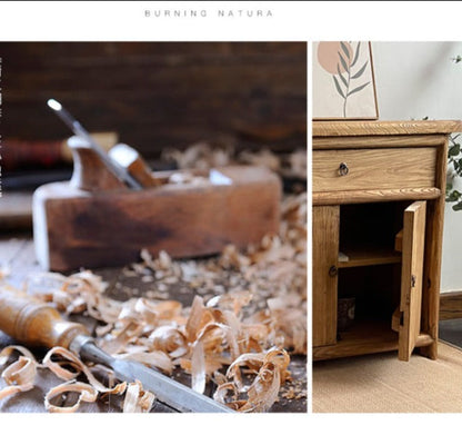 Buffet en bois massif recyclé d'automne, armoire, vieil orme