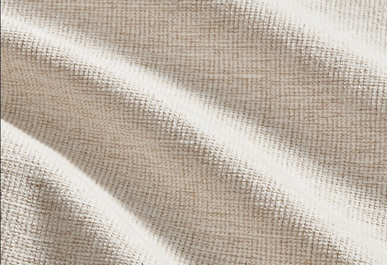 Canapé Avery en bois massif avec coussin amovible en tissu de style japonais