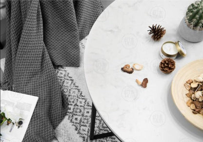 Table basse ronde gigogne moderne et nordique BENNETT