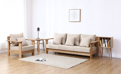 Canapé nordique moderne en bois massif BENTLEY