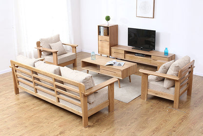 Canapé nordique moderne en bois massif BENTLEY