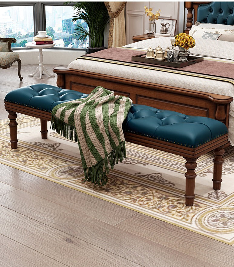 Tabouret de lit américain BOSTON HILTON (2 couleurs)