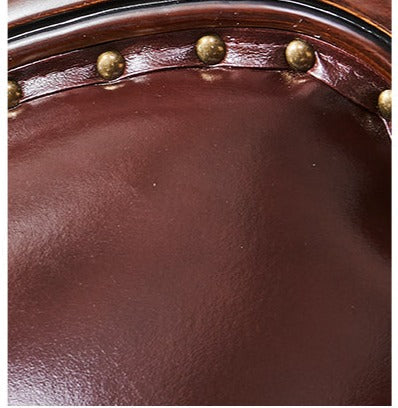 Canapé américain en bois massif BOSTON HILTON avec accoudoirs 1+2+3 et assise en cuir et tissu