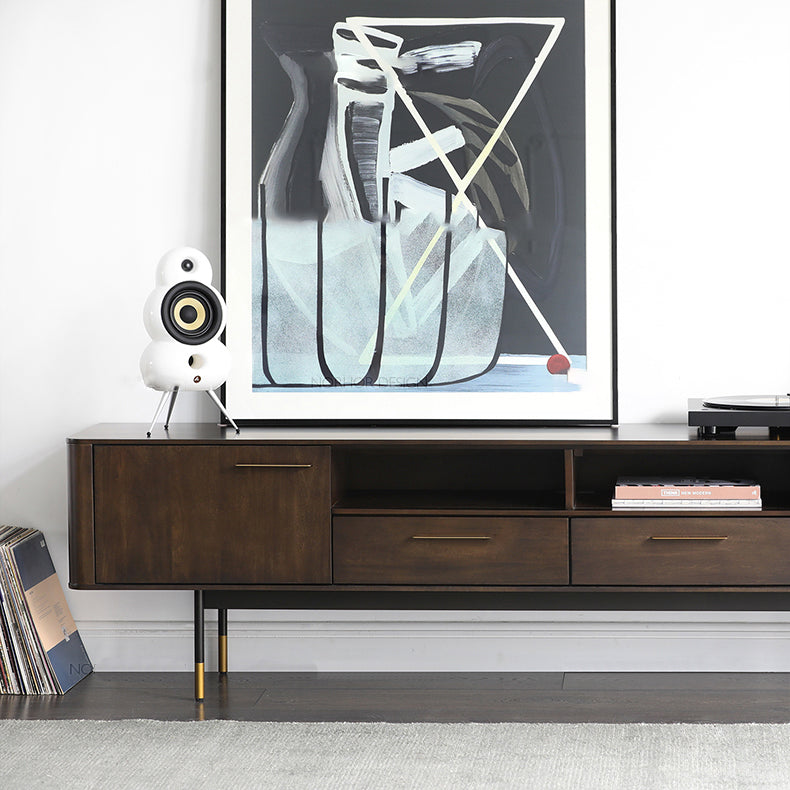 BRINLEY Chicago HILTON Console TV Commode en bois massif Table basse