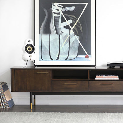 BRINLEY Chicago HILTON Console TV Commode en bois massif Table basse