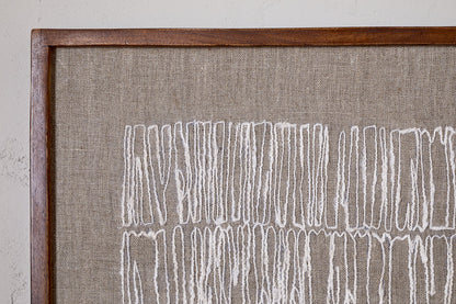Décoration murale Birala cousue à la main - Naturel