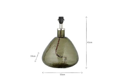 Lampe Baba en verre recyclé - Vert - Petite et large