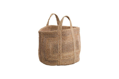 Panier de rangement en chanvre tressé - Naturel