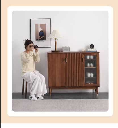 Armoire de rangement/armoire à chaussures Brandon en bois massif 