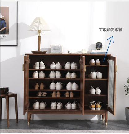 Armoire de rangement/armoire à chaussures Brandon en bois massif 