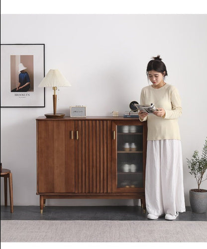 Armoire de rangement/armoire à chaussures Brandon en bois massif 